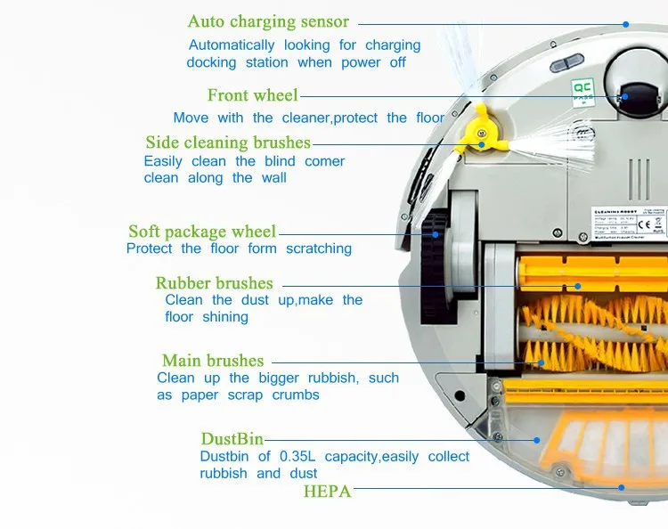 Корабль из ЕС RU или Китая) робот Вакуумный Пылесос Многофункциональный(развертки, вакуум, Швабра, стерилизация) ЖК сенсорный экран, Расписание, автоматическая зарядка