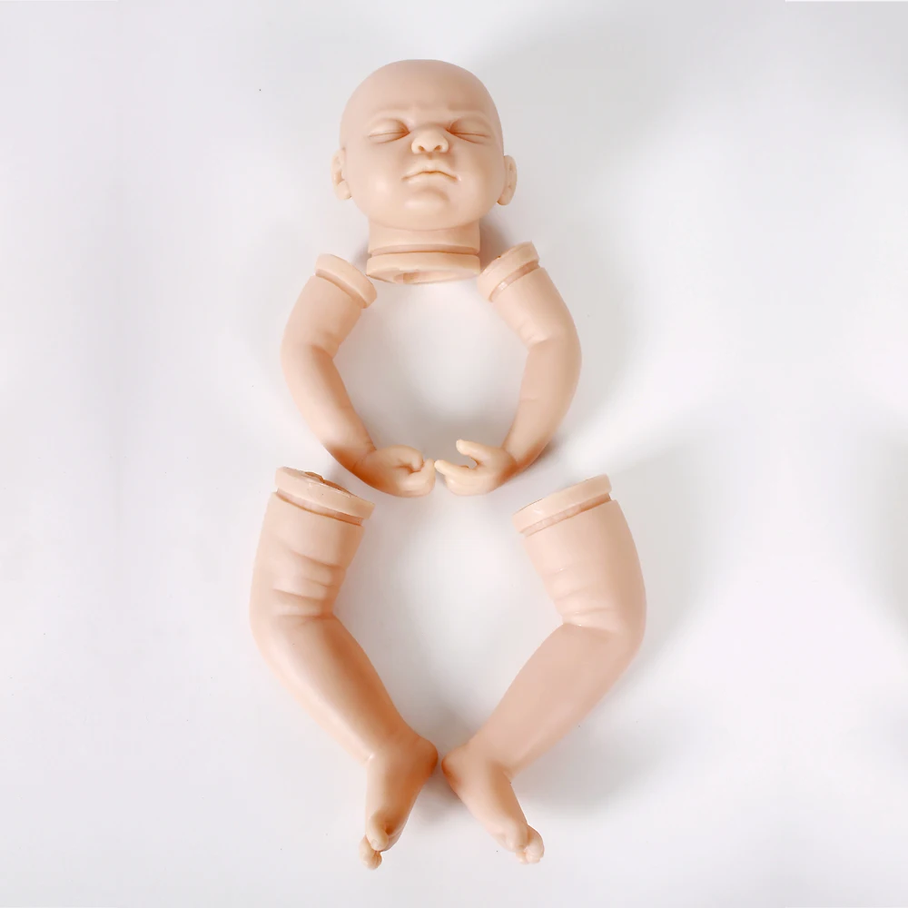 Закрытые глаза силиконовые Reborn Baby DIY куклы наборы 22 дюймов реалистичные BeBe