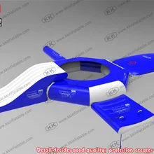 Надувной батут для прыжков на воде, надувной водный спортивный комбо, надувной аквапарк