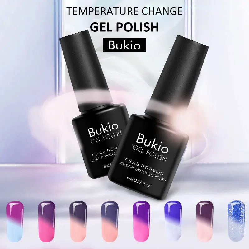 Bukio Adhesive For False Nails Thermal Lacquer Chameleon Temperature Change Nail Everything For 