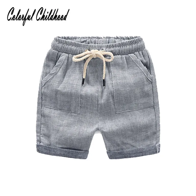 Baby Boy Drawstring Shorts 2018 Summer New Boys Children's Grey