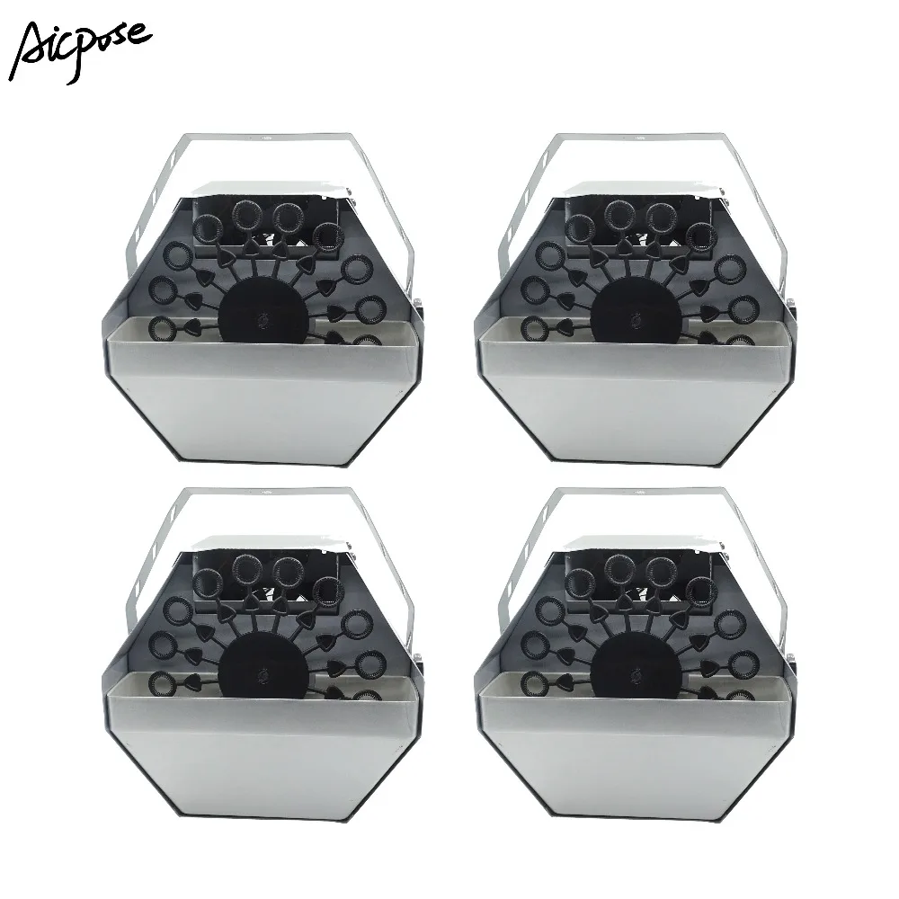

4pcs/lots Mini 60W Bubble Machine With Remote And Cable Control Stage Effects Equipment For Wedding Entertainment Stage
