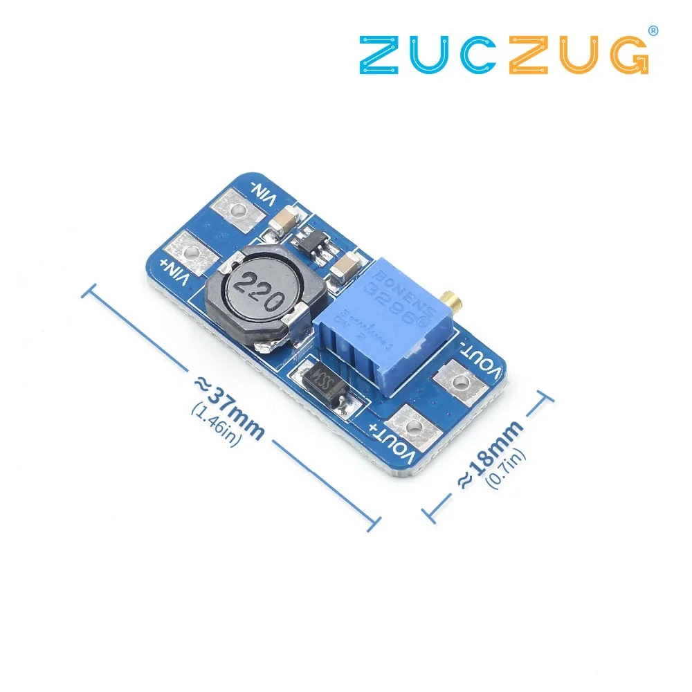 

MT3608 DC-DC Step Up Converter Booster Power Supply Module Boost Step-up Board MAX output 28V 2A