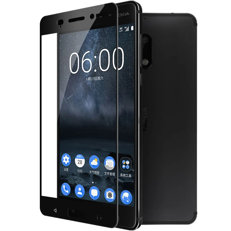 Полное покрытие закаленное стекло для Nokia 6 5 3 8 7 2 закаленное стекло для Nokia6 X5 5,1 3,1 2,1X6 1 Взрывозащищенная защита экрана