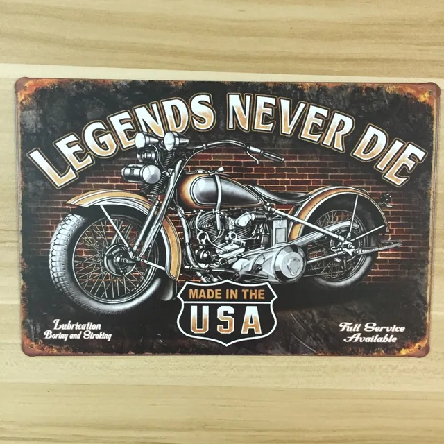 made in usa for motorcycle vintage home decor UA 0051 metal Tin ... made in usa for motorcycle vintage home decor UA 0051 metal Tin ...