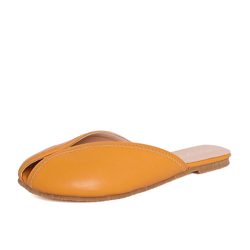 

Spring Women Shoes Woman Leather Flat Shoes Fashion Mules Shoes Women Loafers Female Casual Slippers Women Flats