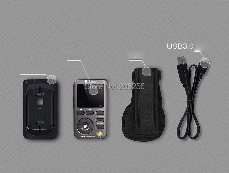 LOTOO PAW5000MKII 2 й Bluetooth Портативный Hi Fi аудио без потерь светодиодный DSD MP3 музыкальный