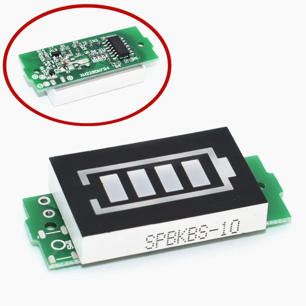

1S 2S 3S 4S Single 3.7V Lithium Battery Capacity Indicator Module 4.2V Blue Display Electric Vehicle Battery Power Tester Li-ion