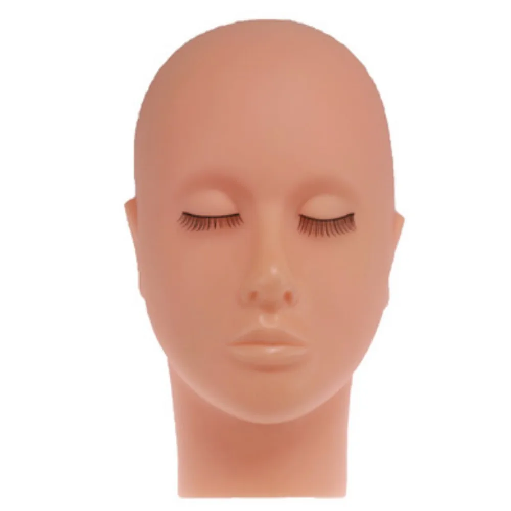 Training Mannequin Flat Head Practice Make Up Model Eyelash Extensions Closed Eyes Massage Mannequin (5)