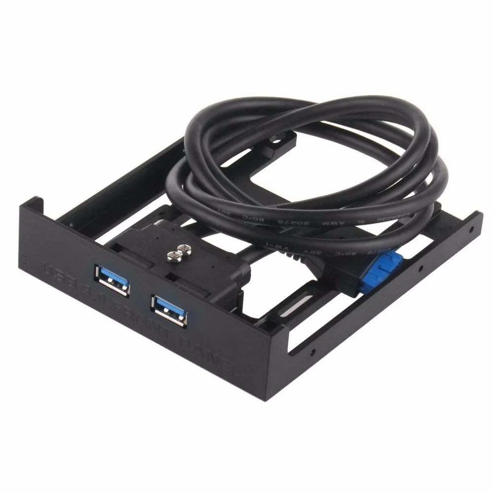 20 Pin 2 Port High Speed USB 3.0 Front Panel Cable Adapter Computer