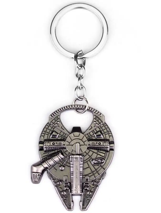 Star Wars Spaceship Keychains Toys Model Keychain Death Star BB8 Slave 1 Collectables Metal Keychains Keyring - Цвет: bottle opener 2