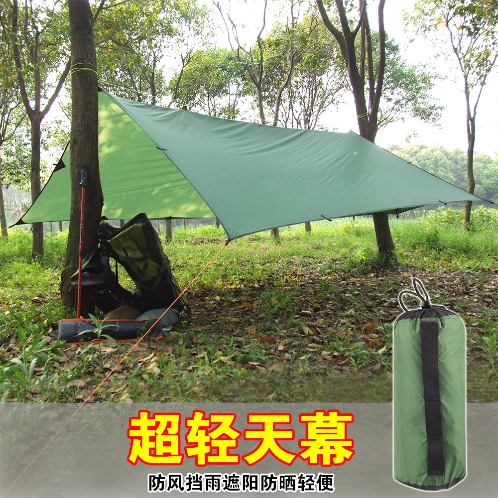 high quality ultra light tarp 40D Nylon Ripstop WR PU/Silicone 3,000mm