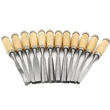 12 шт./компл. долото для дерева набор инструментов профессиональная резьба по дереву нож Ручные инструменты для любителей резьбы