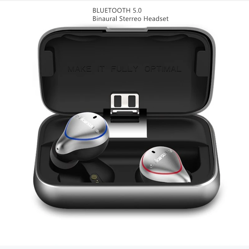 Бинауральные наушники Bluetooth 5 0 IPX7 водонепроницаемые настоящие Беспроводные