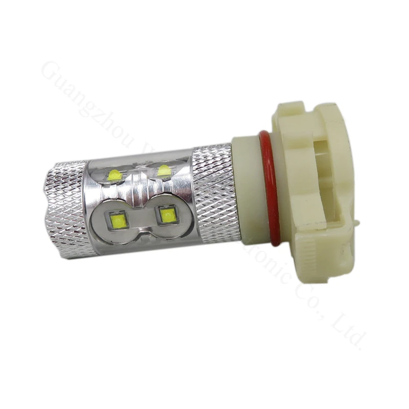Luzes da ue Carro Branco Levou 5202 Ps24w Wljh 60 w Lente Chip Drl Driving Fog Lâmpada Luz 1000lm 10 V-30 v 2x H16 5 2x Carro Branco LEVOU Luzes DA UE