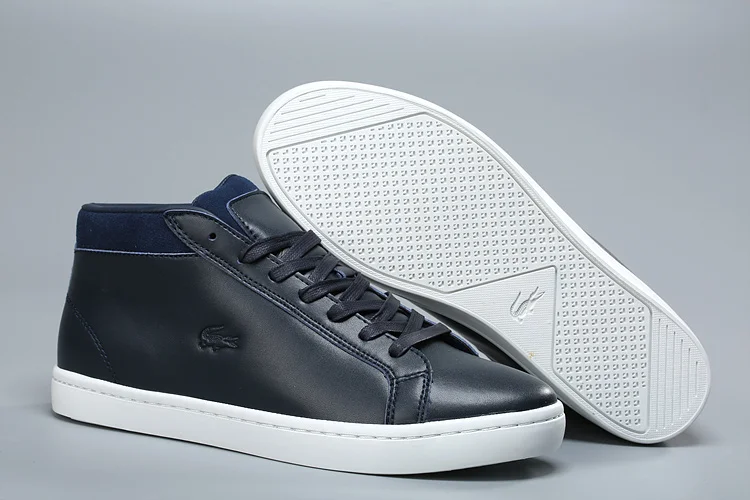 2019 Lacoste Men Outdoor High Top Skateboarding Shoes Men Breathable Male Walking Sports Shoes Soft Boarding Shoes Sneakers
