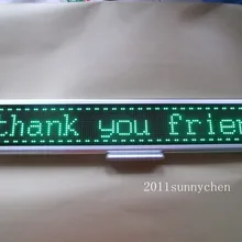 Зеленый программируемый светодиодный прокручивающееся сообщение рекламный щит 2" x 4"