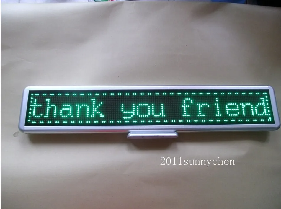 Green Programmable LED Moving Scrolling Message Display Sign Board 21