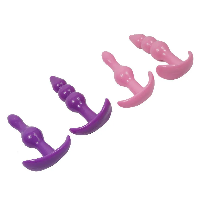 1Pc Mini Flexible Finger Anal Beads Anal Butt Plug G-spot Massager Dildo Plug Silicone Toys for Women9