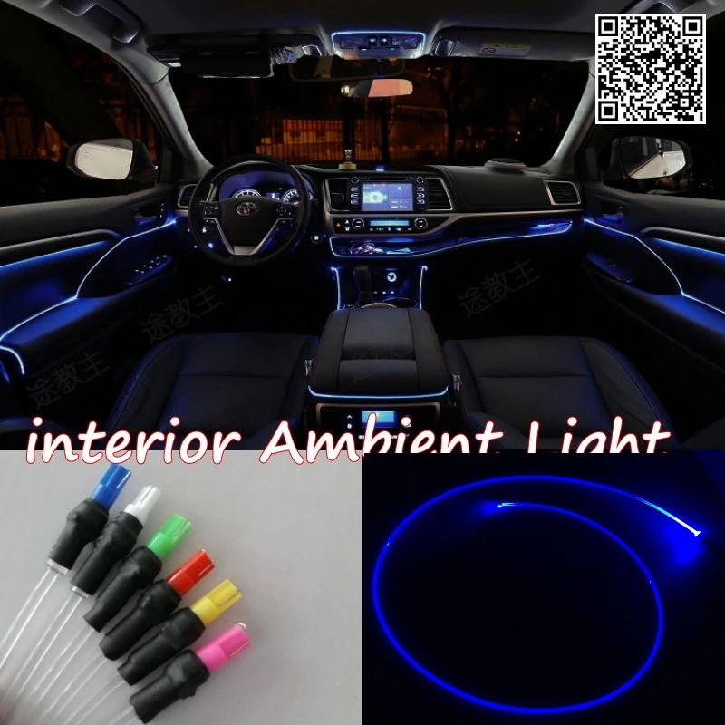 

For Audi RS4 RS5 RS6 RS7 RS 4 5 6 7 2006~2016 Car Interior Ambient Light Car Inside Cool Strip Light Optic Fiber Band