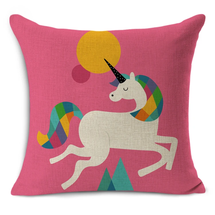 cute horse/rabbit/lion Cushion Pillow Almofadas Para Sofa Cushion Decorative Pillow Home Decor Sofa Throw Pillow Cushion 45*45
