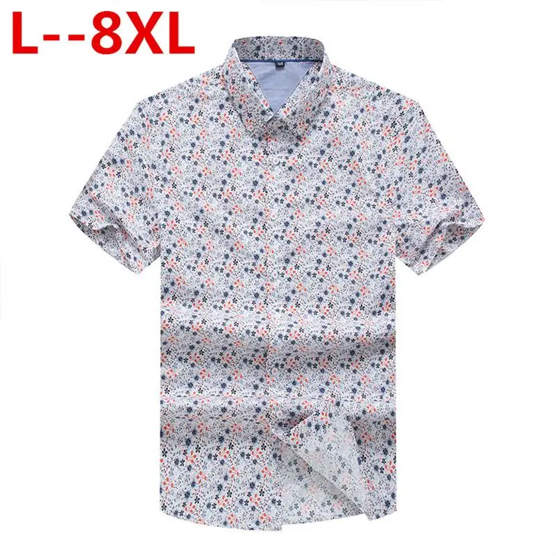 8XL 6XL 5XL 4X Фирменная Новинка camisas пляжная рубашка мужская гавайская рубашка Пляжная мода для отдыха Цветочная рубашка тропическая Приморская гавайская рубашка