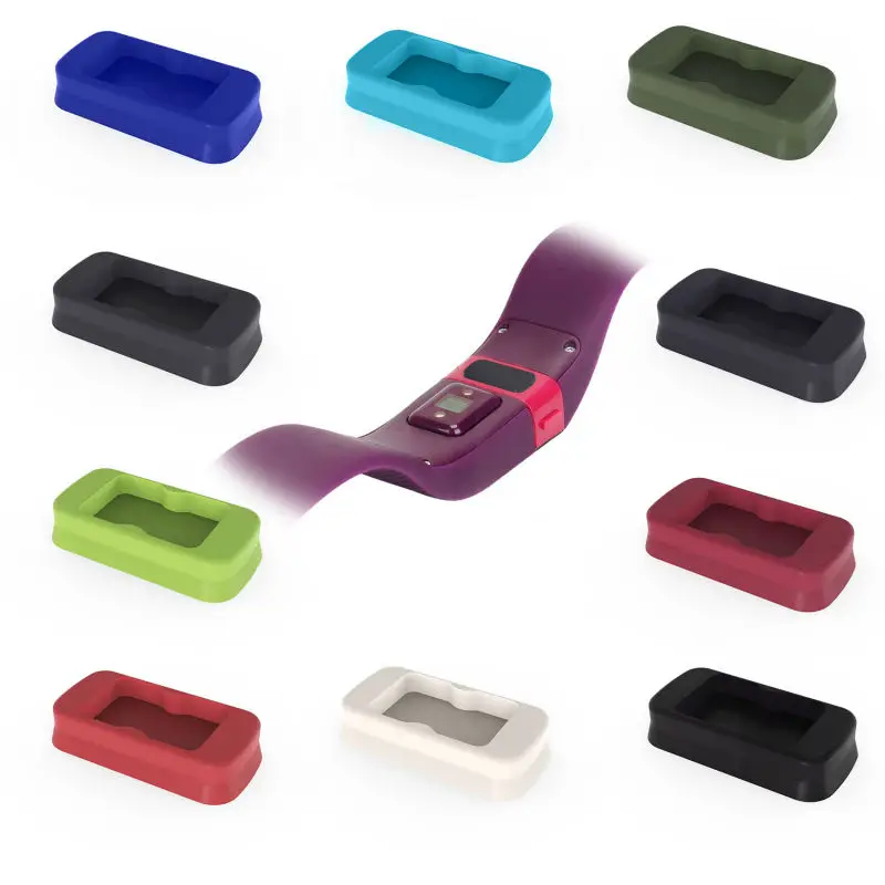 

DHL 1000pcs/lot Colorful silicone anti dust plug protective cover for Fitbit charge HR smart band bracelet accessories