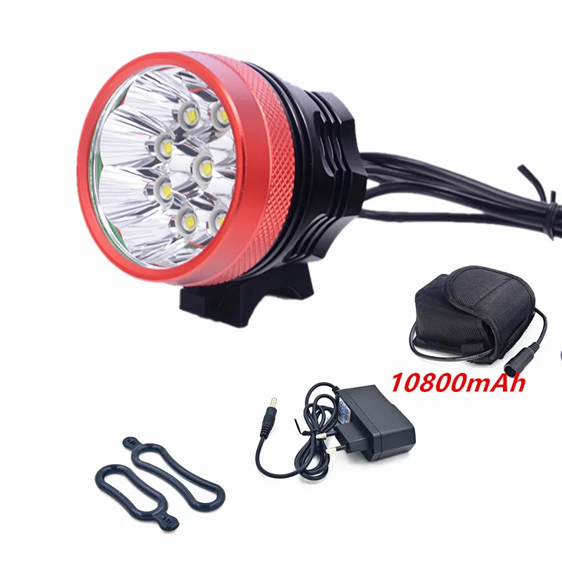 Светодиодный фонарик 9 светодиодный 12000lm Перезаряжаемый 18650 аккумулятор велосипедный фонарь