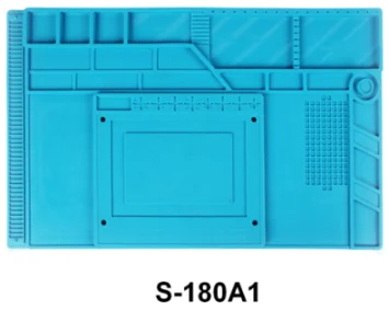 Теплоизоляционный Магнитный силиконовый коврик BGA паяльная станция Платформа ПК компьютер ЖК-экран ремонт стол коврик S-120 до S-180 A2 - Цвет: S180-A1