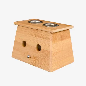 

Bamboo Moxa Moxibustion Box Acupuncture Relaxation Roller Stick Holder Neck Arm Body Acupoint Massage Body Foot Care Tool