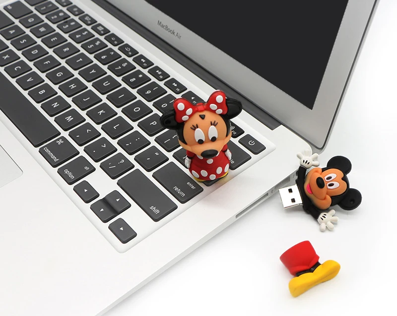 USB флеш-накопитель с Микки Маусом и Минни, флеш-накопитель с изображением животных, флешка 4 ГБ/8 ГБ/16 ГБ/32 ГБ, карта памяти u диск