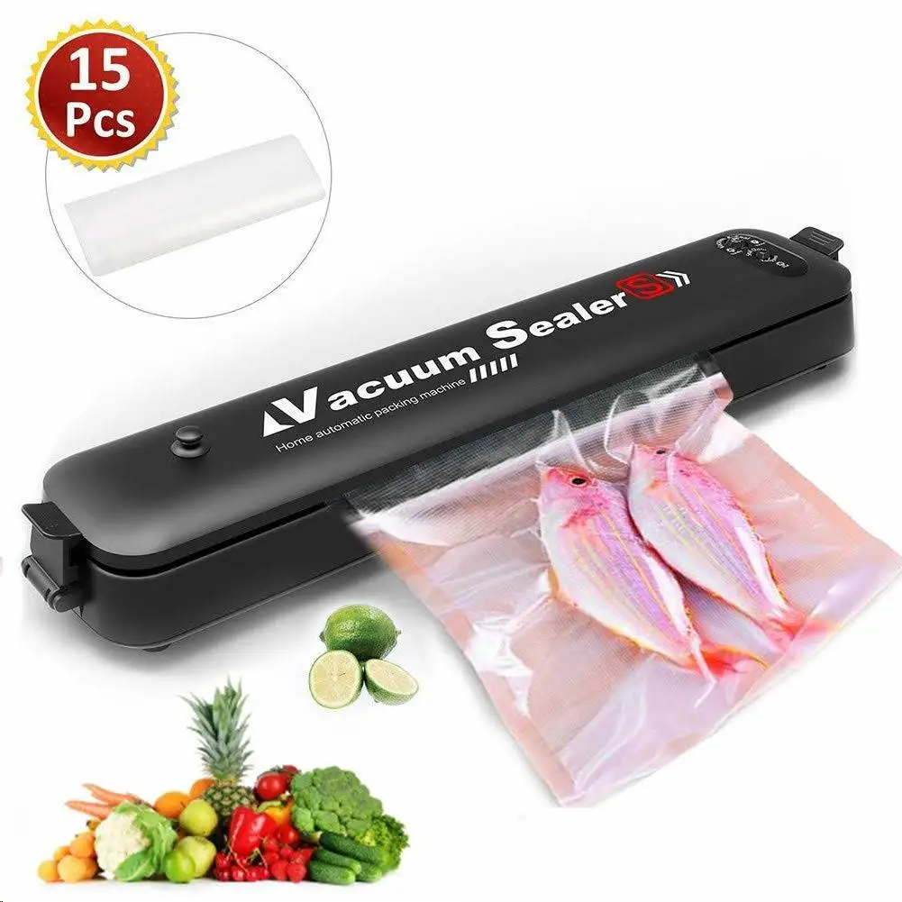 

Household Food Vacuum Sealer 220V Mini Kitchen Packaging Machine Film Sealer Vacuum Packer With 15Pcs Vacuum Food Saver Bags