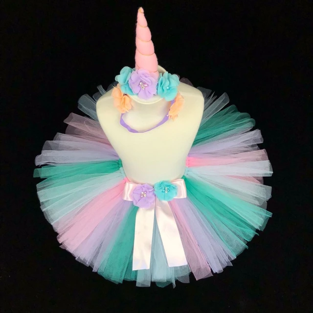 Saias de unic rnio para meninas saia fofa de tule tutu com flor e