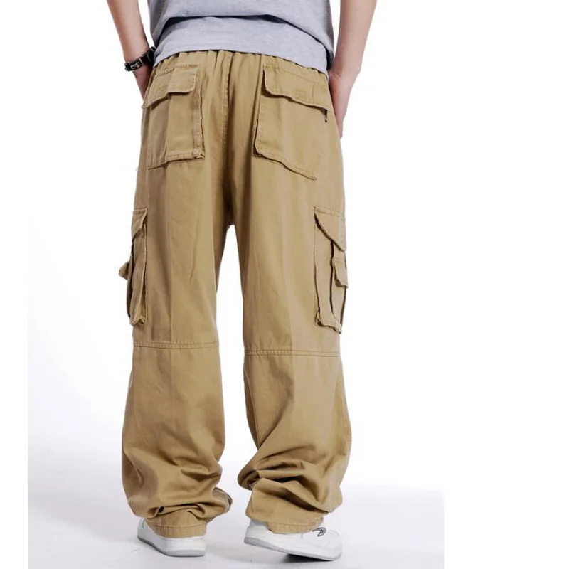 Мужские спортивные штаны в стиле хип-хоп; мужские брюки для танцев; повседневные брюки для бега; свободные брюки-карго; широкие брюки; мужская одежда