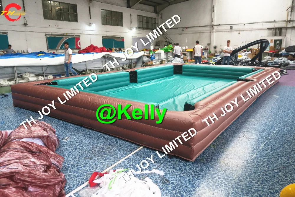 free door shipping commercial inflatable billiards pool snooker table