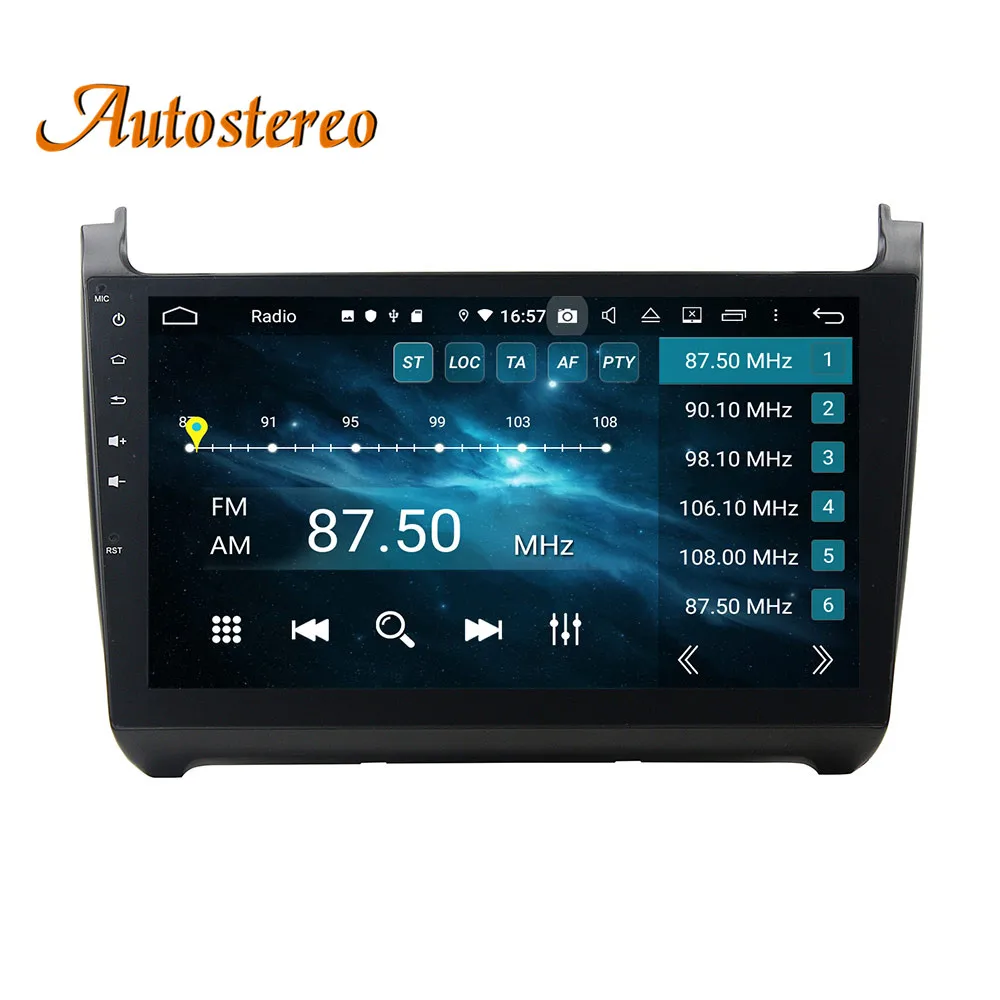 Best DSP MAX64GB Android 9.0 Car NO DVD Player GPS navigation For Volkswagen Polo 2015 auto head unit multimedia radio tape recorder 8