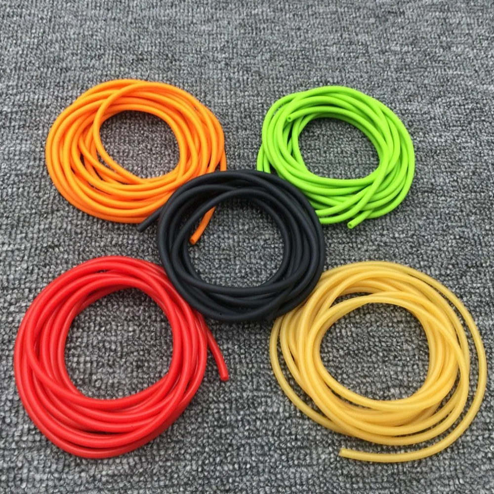 

Natural Latex Slingshots Rubber Tube 1M for Outdoor Hunting Shooting High Elastic Tubing Band Tactical Catapult Bow Accessories