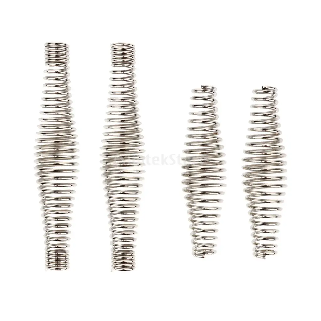 2pcs/set 11cm/14cm BBQ Pit Grill Stainless Steel Handle Springs Wood Furnace Stove Smoker Pit Accessories