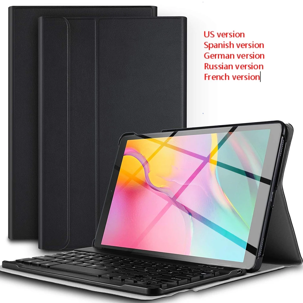 Чехол для планшета с Bluetooth клавиатурой samsung Galaxy Tab A 10 1 2019 SM T510 T515 RU/FR/испанская