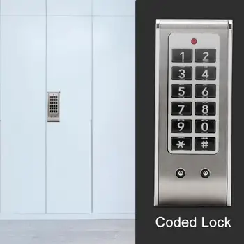

Digit Cabinet Coded Lock Electronic Door Lock Password Keypad Combination Security Code Locks for Cabinet Drawer fechadura