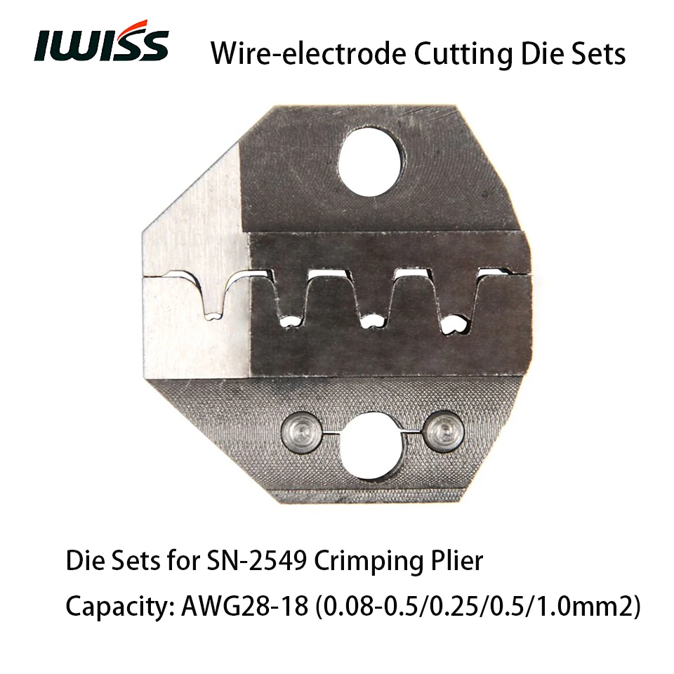IWISS проволочно-электродные режущие штампы наборы для SN-2549/SN-48B/SN-28B, обжимные плоскогубцы, ручные щипцы