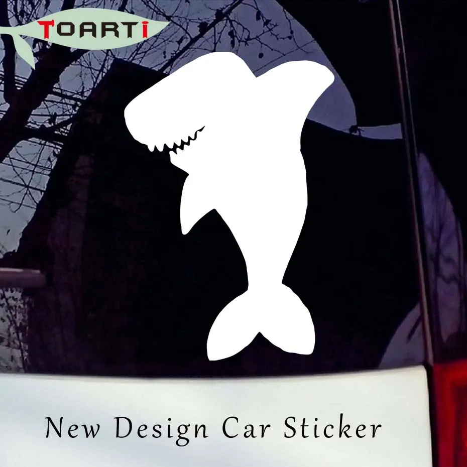 Lucu Hiu Mobil Styling Decals PVC Diri Perekat Hewan Lucu Removable
