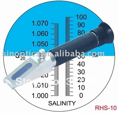 Ручной дизайн аквариум Соленость рефрактометр(0-10% солености) rhsn-10atc