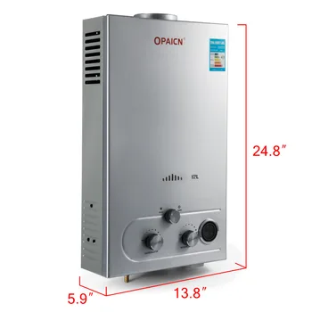

Natural gas Hot Water Heater Methane gas LNG 3.2GPM On-Demand 12L Digital Control