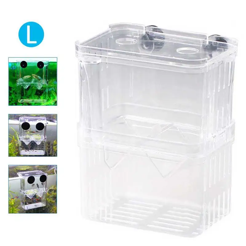 

Basic Aquarium Fish Breeder Box for Hatchery, Hamkaw Perfect Isolator for Aggressive/Injured/Small Fish Shrimp Clownfish
