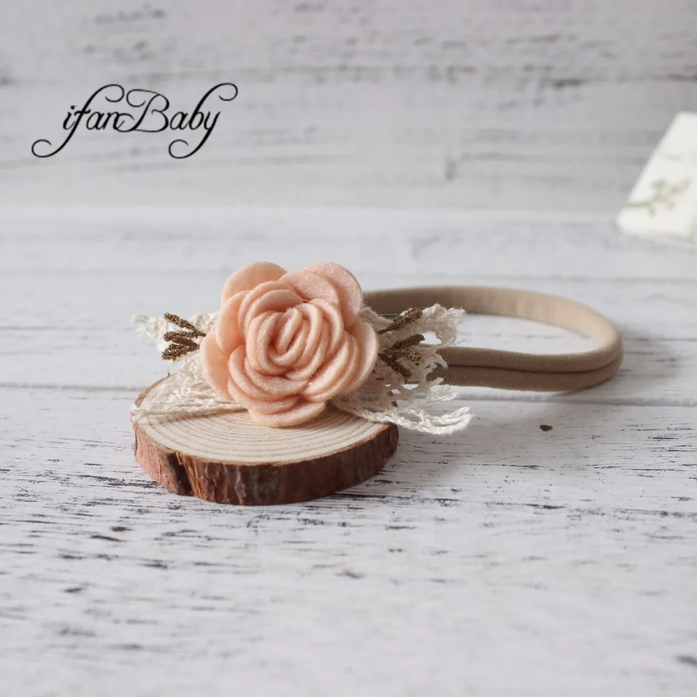 

2019 Fashion Baby Girl flower headband felt flower headband