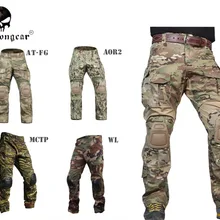 Мужские военные охотничьи БДУ штаны EMERSON Combat G3 тактические штаны с наколенниками мультикам Тропик AOR2