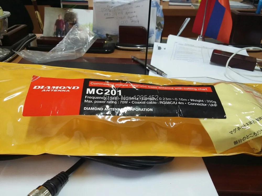 340-520 MHz DIAMOND MC201 магнитное крепление антенны для Quad band Мобильный трансивер с одной полоской 70 Вт любительский антенна MC-201