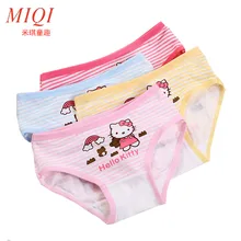 4pcs/lot 2017 new fashion kids panties girls’ briefs female child underwear lovely cartoon panties children clothing baby clothe