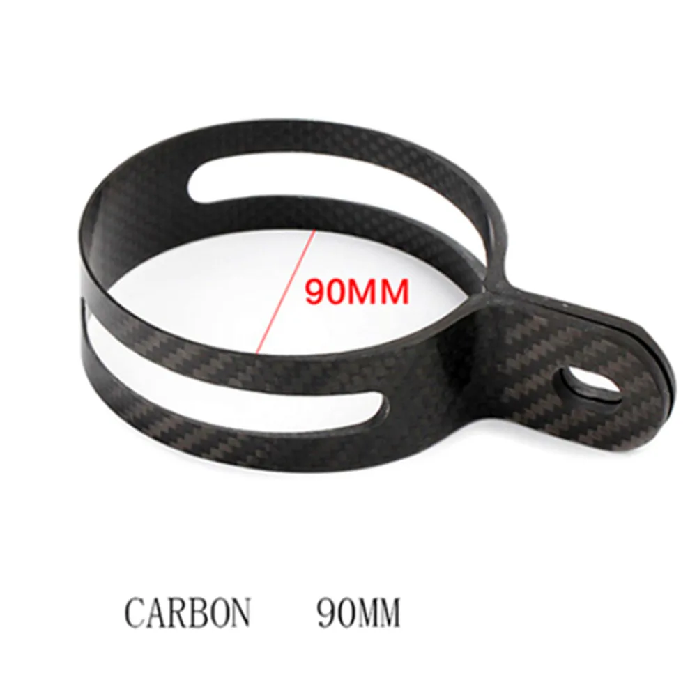 

1PC Holder Clamp Fixed Ring Support Bracket Carbon Fiber for Motorcycle Exhaust Pipe Muffler Escape